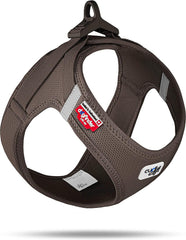 curli Vest Harness curli Clasp Air-Mesh Brown