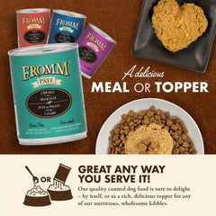 Fromm Chicken & Duck Pate Dog Food - Premium Wet Dog Food - Chicken Recipe - Case of 12 Cans