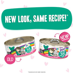 Weruva B.F.F. OMG - Best Feline Friend Oh My Gravy!, Tuna & Turkey Tell Me with Tuna & Turkey