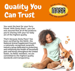 Zesty Paws Vet Strength Dog Allergy Relief Chews, Dog Probiotics for Itchy Skin and Ears, Smoked Cheese, 90ct