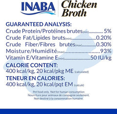 Inaba Chicken Broth, Shredded Chicken & Broth Side Dish/Topper for Cats with Vitamin E, 1.76 Ounce Pouch, 8 Pouches Total, Chicken and Salmon Recipe