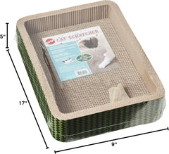 Spot® Corrugated Cardboard Cat Scratcher / 17" Bed/with Catnip and Silver Vine