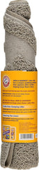 Petmate Arm & Hammer Half Circle Litter Mat, Gray, 23x14x3, Clean Floors, Waterproof, Easy Clean, Durable Litter Pad for Kitten Cat