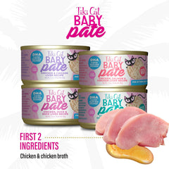 Tiki Cat Baby Pate Wet Cat Food for Kittens Variety Pack