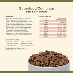 BADLANDS RANCH - Superfood Complete, Air-Dried Adult Dog Food - High Protein, Zero Fillers, Superfood Nutrition by Katherine Heigl (11.5 oz, Beef & Bison Formula)