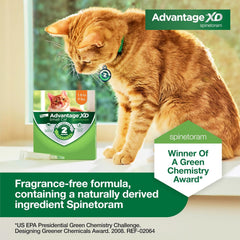 Advantage XD Cat Flea Prevention & Treatment For Cats | 4-Topical Doses, 8-Months of Protection Per Dose