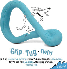 Nylabone Tuug Interactive Dog Toy for Dog Enrichment - Firm Yet Flexible Dog Tug Toy for Creative Play & Dog Exercise - Play Toy Not Intended for Chewing