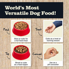 Redbarn Pet Products All-Natural Premium Rolled Dog Food, Lamb Recipe - Soft Semi-Moist Wet Formula for High Protein Diet, Training Rewards, & Treat Pill Concealer - 4 lb, 1 Count
