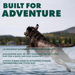 Playology Hound2O Outdoor Dog Toys Reflective Flyer | Durable Pet Toys for Medium and Large Dogs | Water-Resistant Dog Frisbee