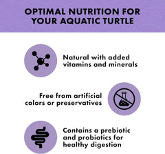Zilla Pet Aquatic Turtle Sticks, Natural with Added Vitamins and Minerals, Nutrient-Rich Floating Food for Turtles