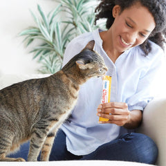 INABA Churu Cat Treats, Grain-Free, Lickable, Squeezable Creamy Purée Cat Treat/Topper with Vitamin E & Taurine, Beef & Cheese Variety