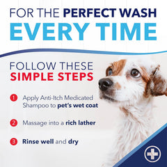TropiClean OxyMed Dog Shampoo for Allergies and Itching , Medicated Oatmeal Shampoo for Dry Itchy Skin, Seborrhea, & Hot Spots 20 oz
