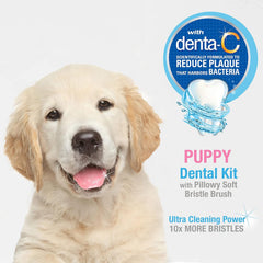 Nylabone Advanced Oral Care Puppy Dental Kit with Pillowy Soft-Bristle Toothbrush