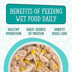 Weruva Dogs in The Kitchen, Funk in The Trunk with Chicken Breast & Pumpkin Au Jus Dog Food (Pack of 12)