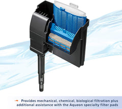 Aqueon® Quietflow LED Pro Aquarium Power Filter Size 50