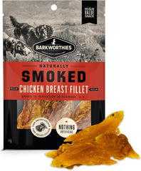 Barkworthies USA Hickory Smoked Chicken Jerky - 4 oz (Pack of 1) - All-Natural, Smoky Aroma, High-Protein, Real Poultry, Premium Snack