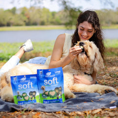 Ark Naturals Soft Brushless Toothpaste, Soft-Baked Dog Dental Chew with Toothpaste Center, Freshen Breath, Reduce Plaque & Tartar