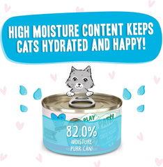 Weruva B.F.F. Play - Best Feline Friend Paté Lovers, Aw Yeah!, Tuna & Chicken Check Please! with Tuna & Chicken
