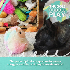 Snugarooz Ellie The Gator - Crinkle & Squeak Dog Toy with Repair Patch - Durable Plush for Engaging, Endless Fun for Small to Medium Dogs - Made from Recycled Materials