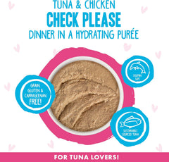 Weruva B.F.F. Play - Best Feline Friend Paté Lovers, Aw Yeah!, Tuna & Chicken Check Please! with Tuna & Chicken