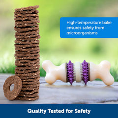 PetSafe® Rawhide Treat Ring Refills, Variety Pack, Original Rawhide and Peanut Butter Flavor, Replacement Treats Busy Buddy Treat Ring Holding Toys