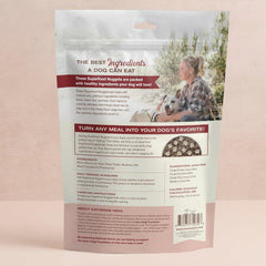 BADLANDS RANCH Superfood Nuggets – Bison & Kale Freeze-Dried Dog Treats (8 oz Bag)