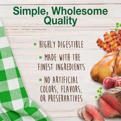 Nylabone Healthy Edibles Natural Puppy Chews Long Lasting Treats for Puppies, Roast Beef, Apple & Bacon Flavor