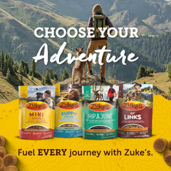 Zuke’s Mini Naturals Soft And Chewy Dog Treats For Training Pouch, Natural Treat Bites With Beef Recipe