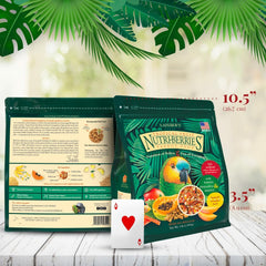 LAFEBER'S Tropical Fruit Nutri-Berries Pet Bird Food, Made with Non-GMO and Human-Grade Ingredients 3 lb
