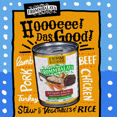Fromm Frommbalaya Beef, Vegetable, & Rice Stew Dog Food - Premium Wet Dog Food - Beef Recipe - Case of 12 Cans