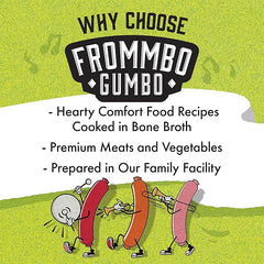 Fromm Frommbo Gumbo Hearty Stew with Beef Sausage Dog Food - Premium Wet Dog Food - Beef Recipe - Case of (12) 12.5 oz Cans