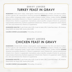 Purina Fancy Feast Gravy Lovers Poultry and Beef Grilled Gourmet Wet Cat Food Variety Pack - (Pack of 24) 3 oz. Cans
