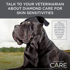 DIAMOND CARE Grain-Free Formulation Adult Dry Dog Food for Sensitive Skin Specially, Itchy Skin or Allergies Made with Hydrolyzed Protein from Salmon