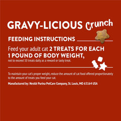 Purina Friskies Cat Treats, Party Mix Gravy-licious Crunch Chicken and Gravy Flavors - (Pack of 6) 6 oz. Pouches