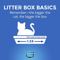 Fresh Step Clean Paws Cat Litter With Triple Action, Low-Tracking Clumping Litter, 22.5 lb. Box