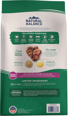 Natural Balance Limited Ingredient Small-Breed Adult Dry Dog Food with Healthy Grains, Lamb & Brown Rice Recipe, 12 Pound (Pack of 1)