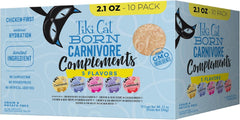 Tiki Cat Born Carnivore Complements Variety Pack, Chicken Blends, Wet, High-Protein & High-Moisture Cat Food Topper