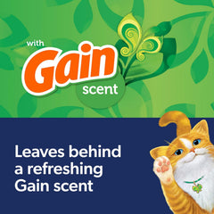 Fresh Step Clean Paws Cat Litter With Febreze Freshness With Febreze Gain Scent, Low-Tracking Clumping Litter With Guaranteed Odor Control, 22.5 lb. Box