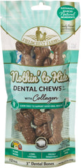 Dental Chews for Dogs, Bone (3inches, 12count Pack) – Tackles Plaque, Tartar, Promotes Dental Health – w/Collagen, Organic, Gluten-Free