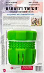 SPOT Barrett Tough Tennis Jumble Dog Toy for Large Dogs - Durable Rubber Barrel & Ball Combo, Virtually Indestructible Puzzle Toy with Textured Surface for Dental Health, 4 in Barrel & 2.5 in Ball