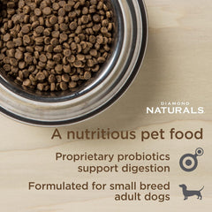 Diamond Naturals Small Breed Dog Real Lamb Recipe Premium Dry Dog food, 18 lb