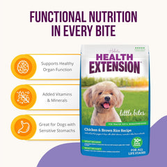 Health Extension Lite Chicken & Brown Rice Dry Dog Food (15 lb / 6.8 kg) - Low-Fat Formula with Glucosamine, Probiotics & Omega 3 for Overweight, Spayed, Neutered, or Senior Dogs