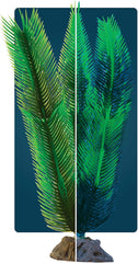 GloFish Sea Green Grass Plant Fluorescent Under Blue LED Light Aquarium Decor