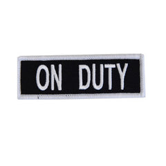 Boss Dog Tactical Hook-Backed Patch for Boss Boss Dog Tactical Harnesses, On Duty