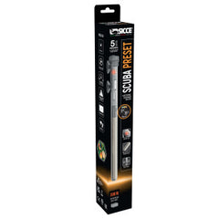 Sicce Scuba Aquarium Fish Tank Heater Preset at 77℉ for Up to 60 Gallons Submersible for Marine Saltwater and Freshwater | Run Dry Protection