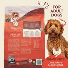 Earthborn Holistic Weight Control Chicken Meal & Vegetables Grain-Free, Low-Fat, High Fiber Dry Food for Adult Dogs