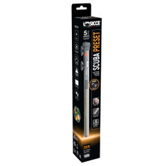 Sicce Scuba Aquarium Fish Tank Heater Preset at 77℉ for Up to 60 Gallons Submersible for Marine Saltwater and Freshwater | Run Dry Protection