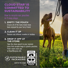 Cloud Star Tricky Trainers Chewy Dog Treats – Whole Grain Soft for Adult & Puppy