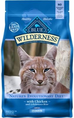 Blue Buffalo Wilderness Nature's Evolutionary Diet High-Protein, Grain-Free Natural Dry Food for Adult Cats, Chicken