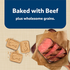 Blue Buffalo Health Bars Crunchy Dog Biscuits, Oven-Baked With Natural Ingredients, Beef